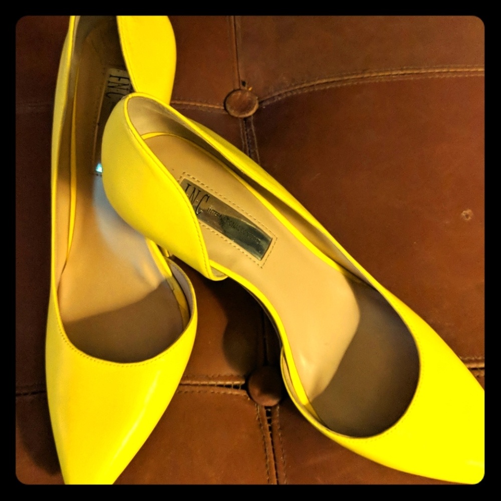 INC Yellow Heels sz 8